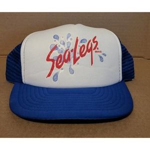Vintage Sea Legs Brand Mesh Snap Back Truckers Cap